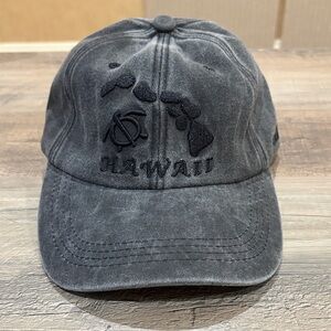 Gray Hawaii Embroidered Cap